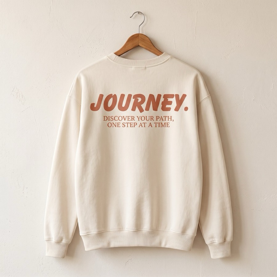 Sweatshirt with a large back print